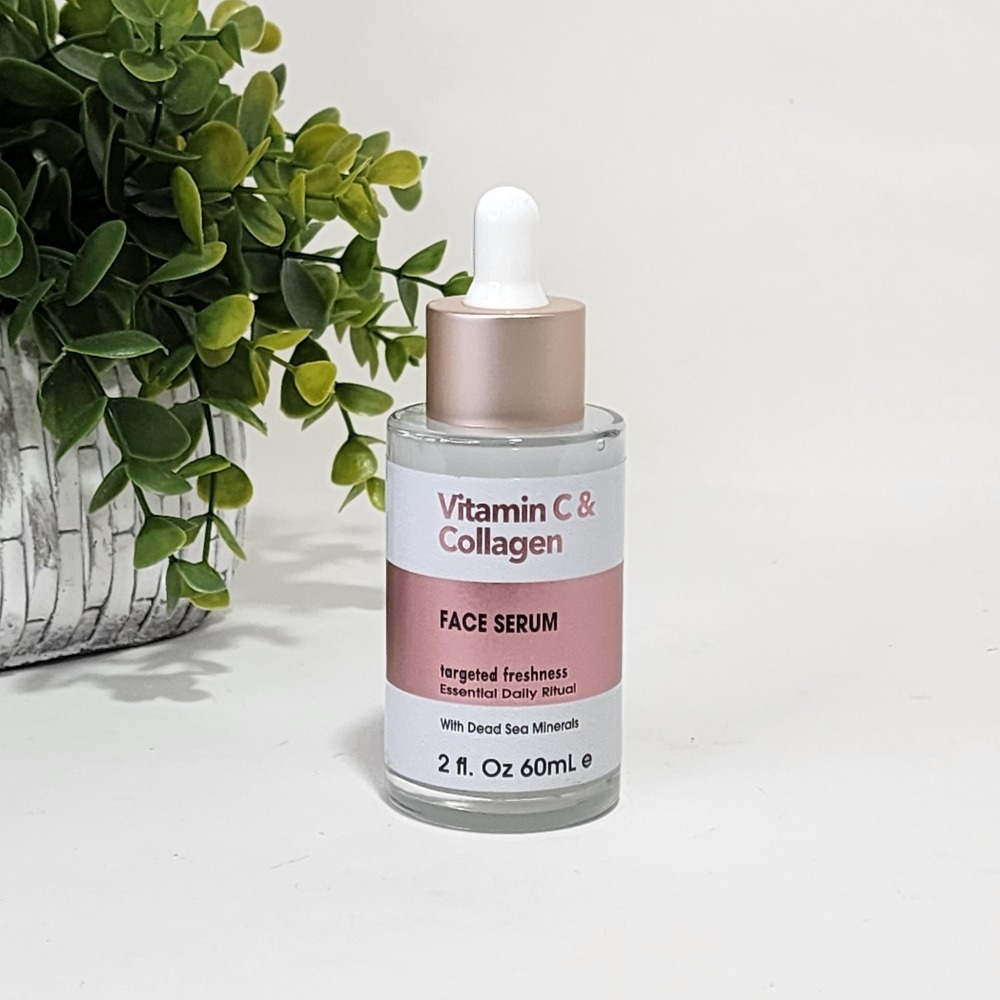 Spa Cosmetics Vitamin C & Collagen Face Serum Dead Sea Minerals 2 fl oz / 60 mL